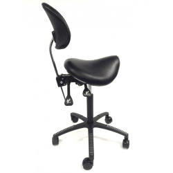 sadelstol lennie Lenni, sadelstol med svart konstläder