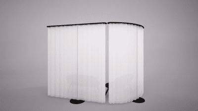 tenda gardinvägg rumavskiljare ljudabsorbent