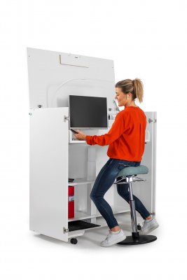 Cubic Hemmakontoret skrivbord höj/sänkbart skrivbord, hopfällbart skrivbord kampanj