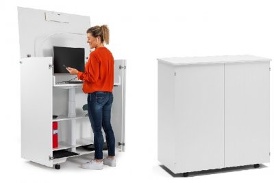 Cubic Hemmakontoret skrivbord höj/sänkbart skrivbord, hopfällbart skrivbord kampanj