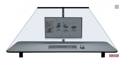 sunflex screenlite bordsarmatur , skrivbordslampa